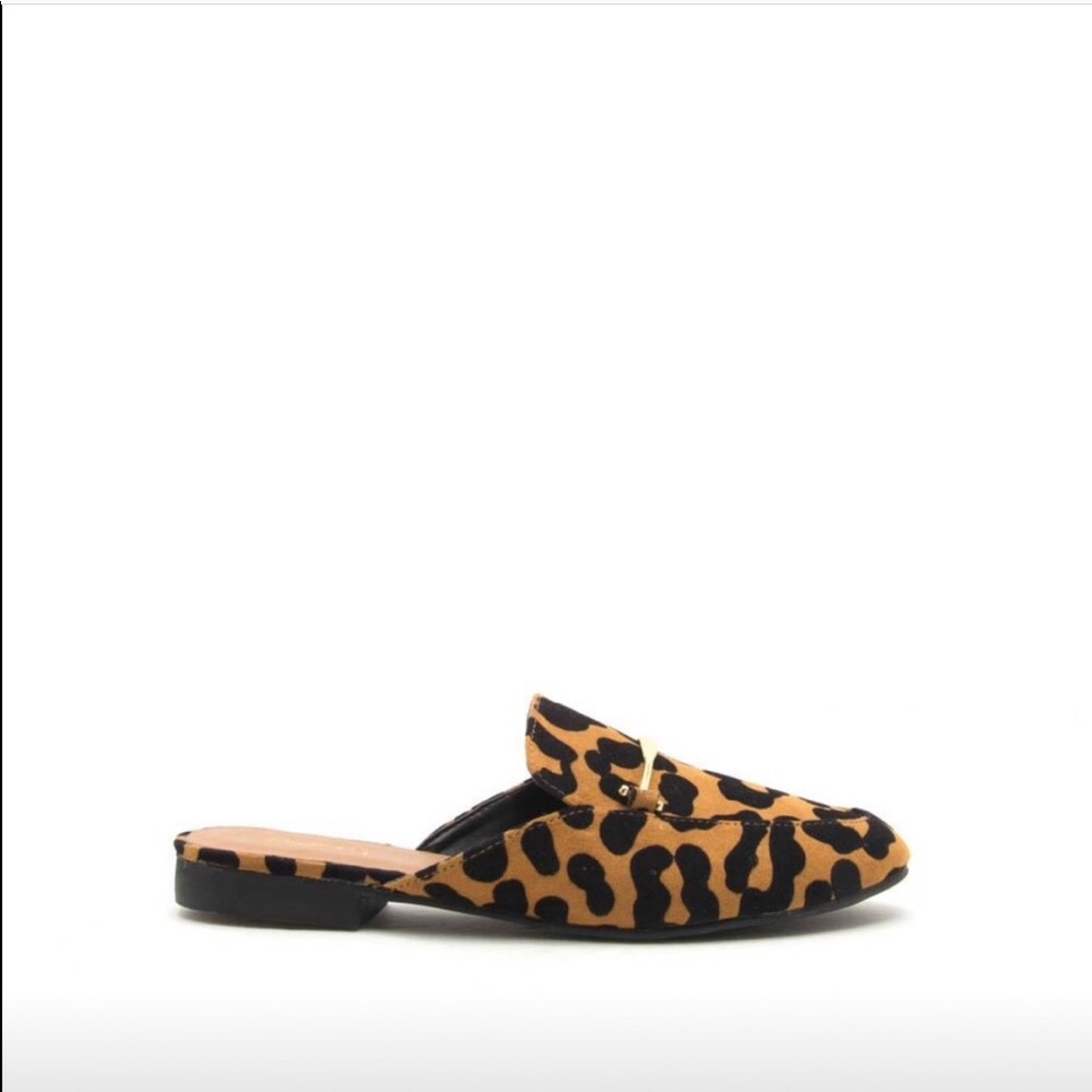 LAST SIZE 6‼️⭐️LEOPARD MULES FLAT - SHOES - Picture 3 of 4